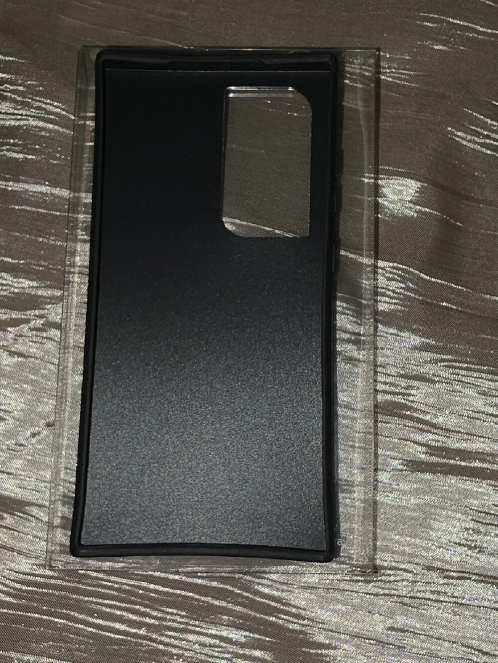 Flaunt Square Phone Case for Galaxy S24 Ultra - Black & Orange Tortoiseshell